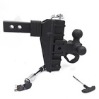 2 5  Receiver 6  8   Drop Adjustable Towing Hitch 2 3 Ball Mount Trailer 25000lb