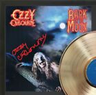 Ozzy Osbourne Framed Black Wood Reproduction Signature Gold Lp Display 