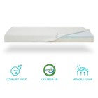 Pack And Play Bamboo Mattress Flat Pad   Soft Memory Foam Play Crib Mattress Pad