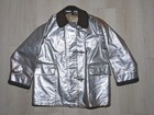 Vintage Fire Department Coat Globe Co Aluminum Firefighter Suit W  Firemans Hood