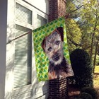Caroline s Treasures Norfolk Terrier Lucky Shamrock St  Patrick s Day House Flag