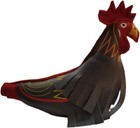 Handmade Synthetic Leather Dummy For Roosters mona Para Gallos