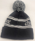 New Era Chicago White Sox Beanie Hat W  Pompom Black W  White And Gray Sz Youth