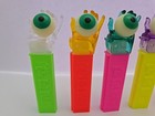 Lot Of 6 Pez Crystal Psychedelic Hands Holding  green Eye  Glow In The Dark  