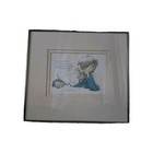 Bob Giese Signed Print  just Me  Pensive Boy Studying Margaret Hillert 16 250