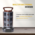 Surge Protector Power Strip Tower -power Tower Outlet With Usb Ports -extension