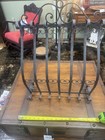 Vintage Wrought Iron Window Grille Architectural Salvage Scroll Wall Decor