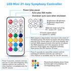 Led Light Strip 21 Key Led Rgb Rf Remote Control Dc 5-12v For Ws2811 Ws2812b