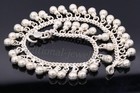 Fabulous Silver Anklet With Noisy Jingle Bells Gorgeous Single Ankle Bracelet 