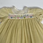 Vintage 70   s Pale Yellow Accordion Perma-prest Baby Girls Dress 6-12 Months