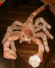 The Petting Zoo Plush Scorpion Stuffed Animal 12  Toy Gold Eyes Stuff Animal Nwt
