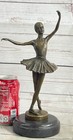 Sign Original Ballerina Dancer Bronze Statue Sculpture Art Nouveau Figure Decor