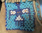 Navajo Indian Doll   Suede Beaded Dress Sleep Eye   Vintage 1940 s