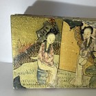 Vintage antique Chinese Pig Skin Box 8 5 Inches By 5 Inches  1 5 High