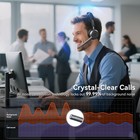 Wireless Headset With Mic For Work  Wireless Headphones With Mic Home pc call