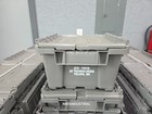 Lot Of 180 - 10  X 10  X 6  Buckhorn Gray Plastic Nesting Storage Containers