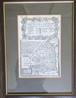 1720 Owen   Bowen Framed Map  Road From Tinmouth To Carlisle - Britannia Ogilby