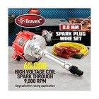 Hei Distributor 65k Coil With Spark Plug Wires 9000rpm