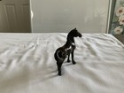 Small Vintage Brass Horse Figurines  set Of 2 