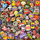 50pcs Waterproof Vinyl Stickers For Water Bottles  Laptops  Skateboard  Luggage
