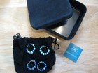 American West Carolyn Pollack-sterling Turquoise  And Lapis Hoop Earrings