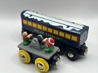 Brio Wooden Train Polar Express Snowy Observation Car  elf Handcar Rare Thomas