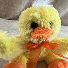 Dan Dee Plush Yellow Duck Chick Orange Feet And Bow Stuffed Animal Toy 6    2018