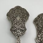 Fine Antique Silver 800 Dressing Set Mirror Brush Set 4pcs Good Quality