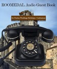 Retro Style  Audio Guest Book Wedding Phone  Record Messages Guest Book-black
