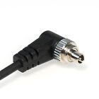 3 5 Mm To Male Flash Pc Sync Cable 14-inch Coiled Cord With Screw Lock For Dslrs