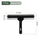 Rubber Roller Brayer Printmaking Ink Print Spreading Brush Tool Black 8 Inch