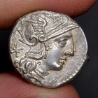 Four-horse Chariot Denarius 101bc Ancient Roman Republic Silver Coin Xf Maenius