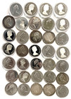 34pc Canada Silver  1 Dollar Specimen Lot 1971-1987