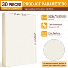 30 Sheets Ivory Linen Paper 8 5   X 11    230gsm 80lb 8 5 X 11 Inches  Cream 