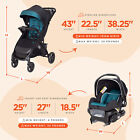 Baby Trend Tango Lightweight Infant Car Seat Stroller Travel System  Veridian