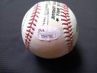 Hall Of Famer Leo Durocher Signed Official National League Baseball Jsa Coa
