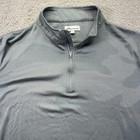 Peter Millar Golf Shirt Mens Large Gray Camo Performance Pullover 1 4 Zip