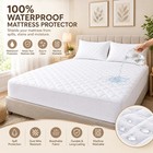 100  Waterproof Mattress Protector Quilted Mattress Pad Cover Breathable Fitted