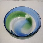 Antique      Art Glass Stevens   Williams Rainbow Swirl Posy Bowl C 1930s Vintage