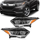 Fits 2019 2022 Honda Hrv Hr-v Halogen W  Led Drl Headlight Assembly Pair 2pc Set