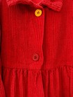 Vintage 90s Loo N   San Francisco Red Corduroy Dress     Girls Large