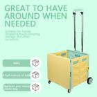 Folding Utility Cart Portable Rolling Crate Handcart Shopping Trolley Tool Box