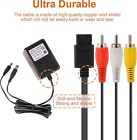 Av Rca Audio ac Cable Power Supply Adapter Cord Set For Super Nintendo Snes Game