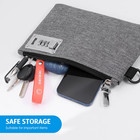 2pcs Lockable Money Bag  5x8 Inches security Nylon Locking Coin Purse Bank Bags