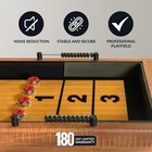Daulton 9-ft Shuffleboard Table For Family Game Rooms With Padded Sidewalls 