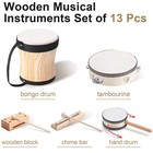 Kids Wooden Musical Instruments Set - Percussion Instruments