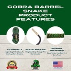 4-pack  223 9mm Gun Bore Cleaning Rope Kit Lifetime Warranty Cobra Barrel Snakes