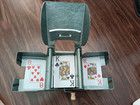 Antique Ely Culbertson Metal Hand Crank Card Shuffler New Rubber O-rings 