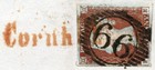 1845 London Cover With 1841 1d Red-brown Pl 50 Fe Tied By     66    And Red Cornhill