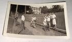 Rare Antique Vintage American Ymca Boys Running Race Finish Line Snapshot Photo 
